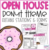 Open House l Meet the Teacher - Donut Theme EDITABLE