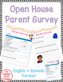 Open House or Back to School Night Parent Survey Print or 