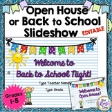Open House or Back to School Slideshow - Parent Night Pres