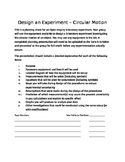 Physics Open Inquiry (Level 4) - Design an Experiment  wit
