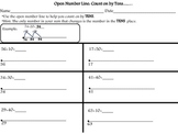 Open Number Line-Count on by Tens