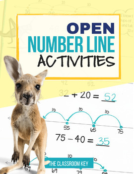 Preview of Open Number Lines Activities - Printable or Google Classroom 2.NBT.B.5