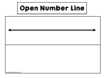 open number line template free by mercedes hutchens tpt