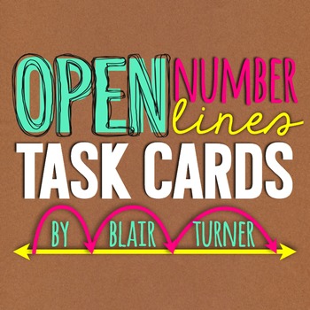 Preview of Open Number Lines: Task Cards {Addition and Subtraction}