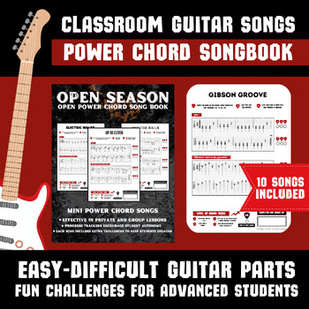 Preview of Open Season - Classroom Guitar Power Chord Songbook