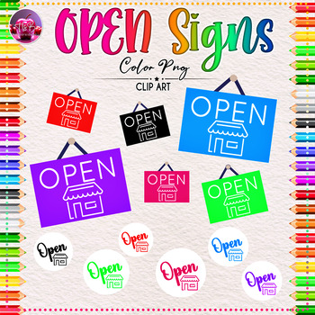 Preview of Open Sign for Shops | Clip Art | Images