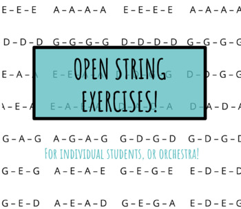 Preview of Open Strings for Beginners! Violin, Viola, Cello, Bass!