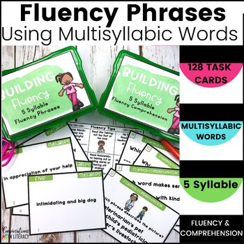 Preview of Open Closed Syllables Etc Decoding Multisyllabic Fluency Phrases - 5 Syllables