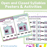 Open and Closed Syllable Posters, Activities, and Multi-Se