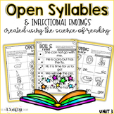 Open and Closed Syllables Worksheet for First Grade Phonics