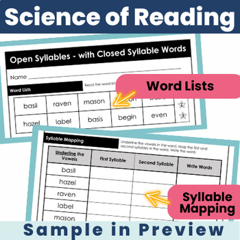 Open Syllable, Definition, Words & Examples - Video & Lesson Transcript