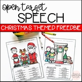 Christmas Speech Therapy - Word Lists and Coloring Pages -