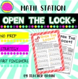 Open The Lock Advanced - Math Rotation Center