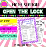 Open The Lock - Math Rotation Center