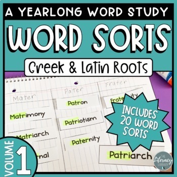 Preview of Open Word Sorts | Affixes and Roots | Volume 1