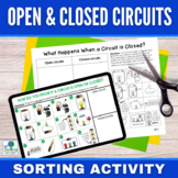 Open and Closed Circuits Sorting Activity | Print & Digital