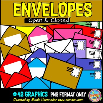 front of envelope clipart