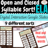 Open and Closed Syllable Phonics Sort! {Digital Interactiv
