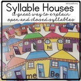 Open and Closed Syllable Review Houses in COLOR