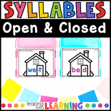 Open and Closed Syllable Task Cards
