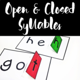 Open and Closed Syllables Activities - Orton Gillingham - Phonics