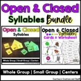 Open and Closed Syllables Worksheets, Activity Orton