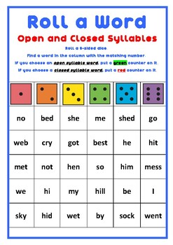 Open and Closed Syllables- Bundle by Tamara's Terrific Time Savers