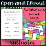 Open and Closed Syllables Decoding Two-Syllable Words Work