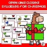 Open and Closed Syllables for Christmas
