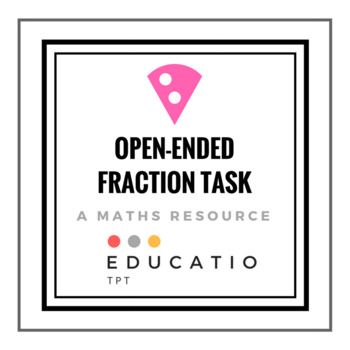 Preview of Open-Ended Fraction task (Freebie)