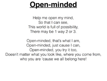 Preview of Open-minded Song