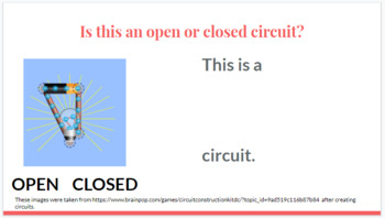 Preview of Open or Closed Circuits