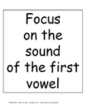 Open or Closed Syllable?  Focus on the sound of the First vowel