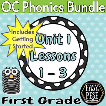 Preview of OpenCourt Phonics: Unit 1 Bundle {First Grade}