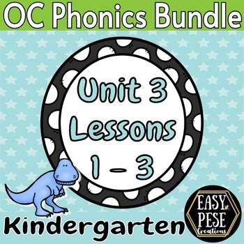 Preview of OpenCourt Phonics: Unit 3 Bundle {Kinder}