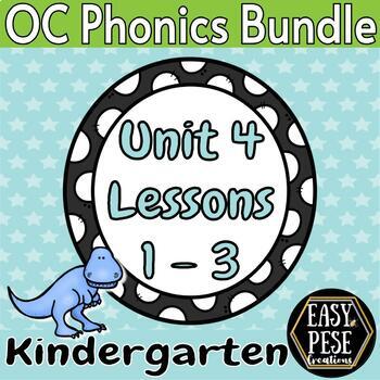 Preview of OpenCourt Phonics: Unit 4 Bundle Google Slides {Kinder}