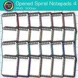 Opened Spiral Notepad Clipart: 15 School Supplies Clip Art