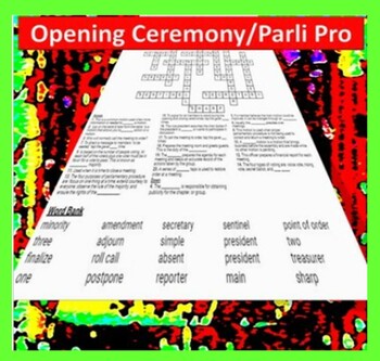 Preview of Opening & Closing Ceremony  "BUNDLE" {Crossword, Matching, Word Search)