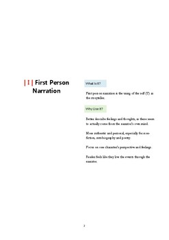 first person narration meaning essay