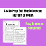 Opera Music Genre No prep elementary music sub plans