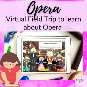 Preview of Opera Virtual Field Trip Elementary Music Lesson on Google Slides