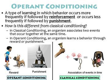 difference between classical conditioning and operant conditioning ppt