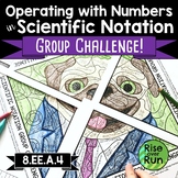 Operations with Scientific Notation Color by Code Practice