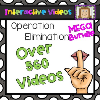 Preview of Operation Elimination MEGA Bundle - Interactive Videos
