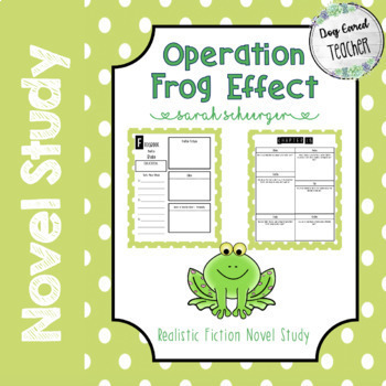 Preview of Operation Frog Effect NO PREP Novel Study Google Classroom Edition 