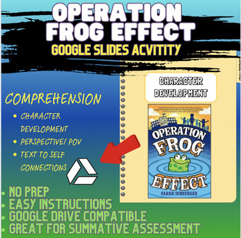 Preview of Operation Frog Effect- Novel Study: Comprehension, POV, Perspective