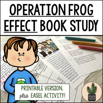 Preview of Operation Frog Effect Printable Study for Distance Learning