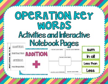 Preview of Operation Key Words Interactive Notebook