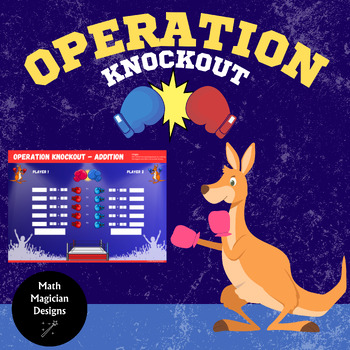 Preview of Operation Knockout - Addition - 2-Digit Edition | Math Board Game