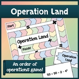 Math Game for Order of Operations (PEMDAS)